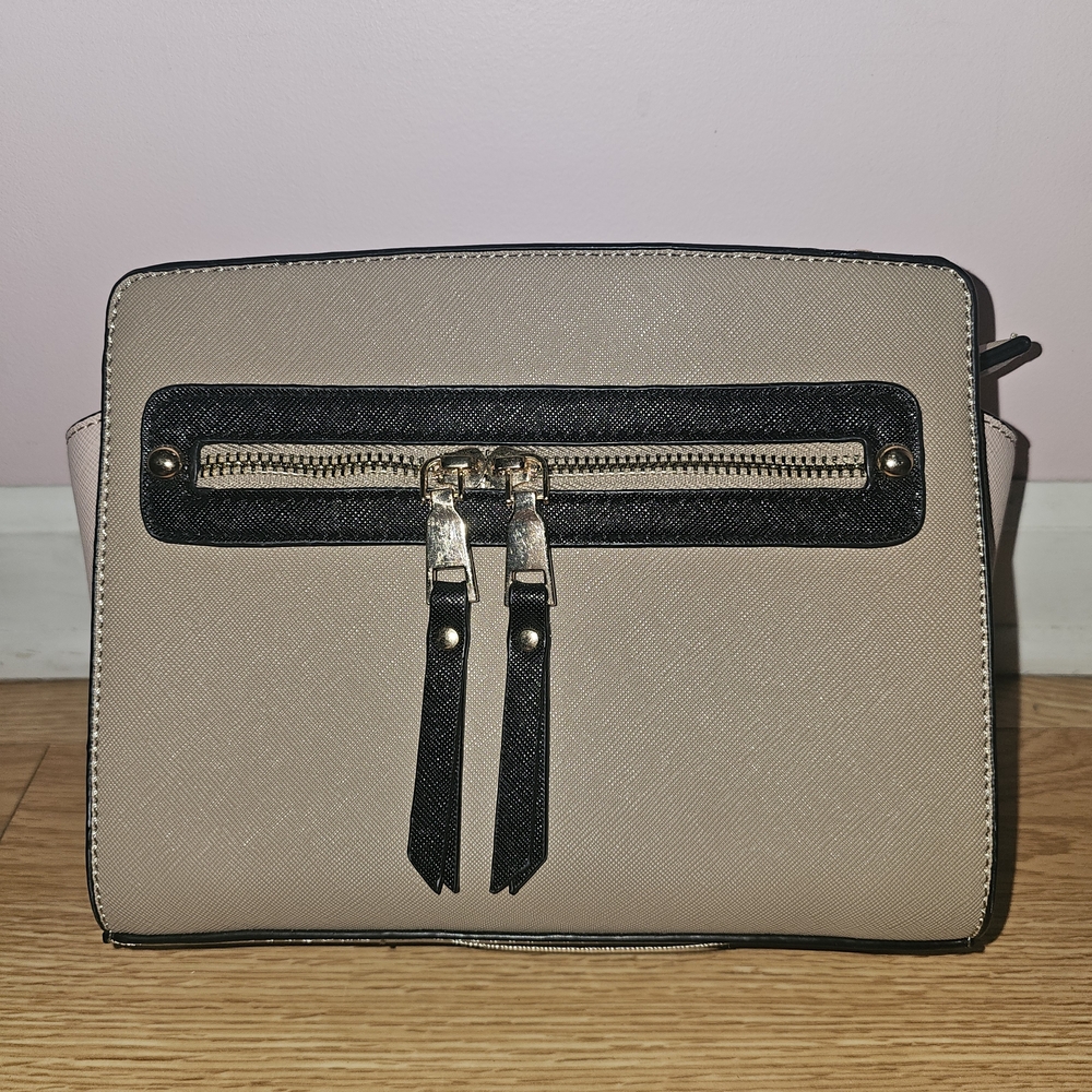 Miztique Black and Tan Crossbody Bag